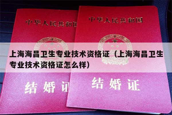 上海海昌卫生专业技术资格证（上海海昌卫生专业技术资格证怎么样）