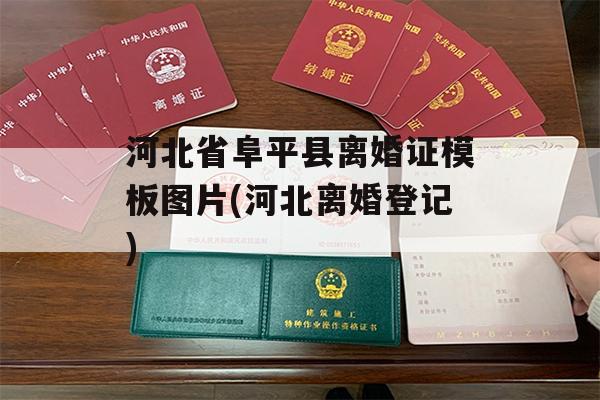河北省阜平县离婚证模板图片(河北离婚登记)