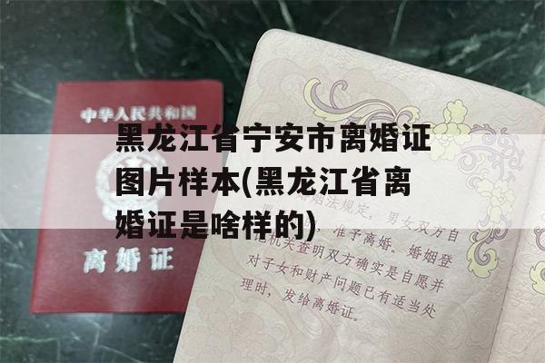 黑龙江省宁安市离婚证图片样本(黑龙江省离婚证是啥样的)