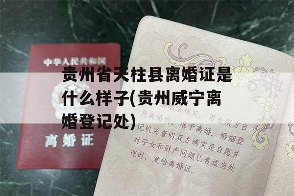 贵州省天柱县离婚证是什么样子(贵州威宁离婚登记处)