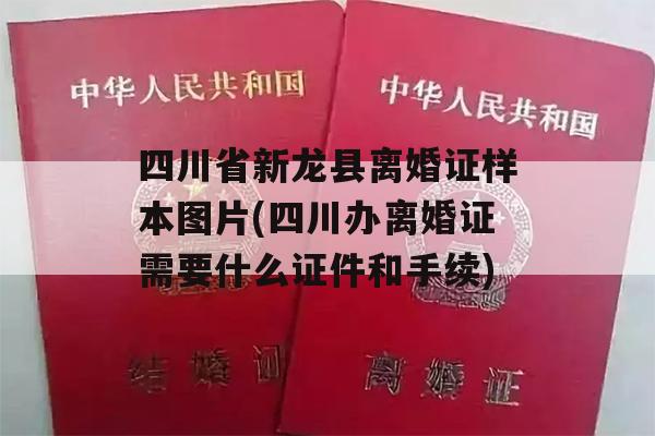 四川省新龙县离婚证样本图片(四川办离婚证需要什么证件和手续)