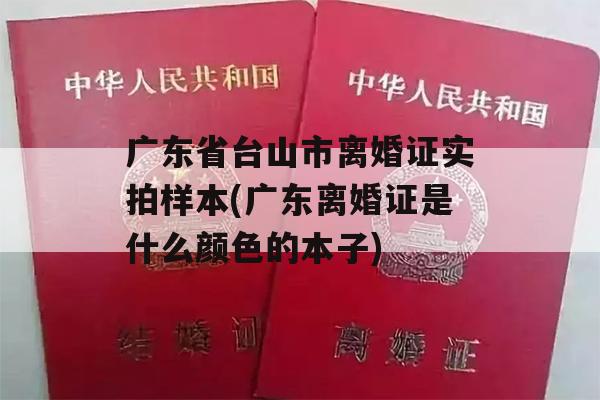 广东省台山市离婚证实拍样本(广东离婚证是什么颜色的本子)