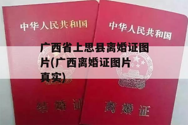 广西省上思县离婚证图片(广西离婚证图片 真实)