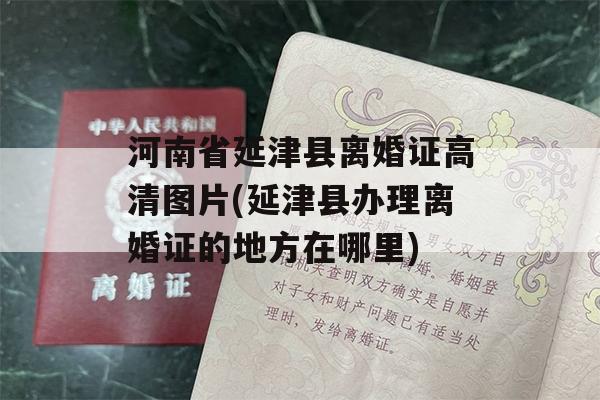 河南省延津县离婚证高清图片(延津县办理离婚证的地方在哪里)