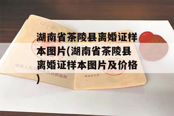 湖南省茶陵县离婚证样本图片(湖南省茶陵县离婚证样本图片及价格)