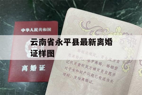 云南省永平县最新离婚证样图