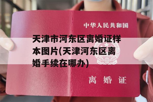 天津市河东区离婚证样本图片(天津河东区离婚手续在哪办)