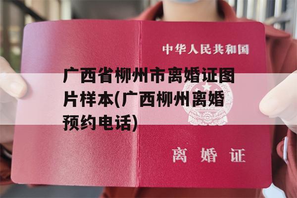 广西省柳州市离婚证图片样本(广西柳州离婚预约电话)