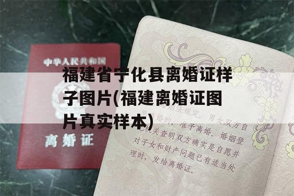 福建省宁化县离婚证样子图片(福建离婚证图片真实样本)