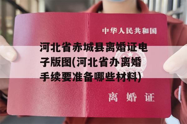 河北省赤城县离婚证电子版图(河北省办离婚手续要准备哪些材料)