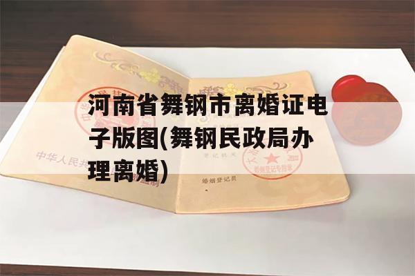 河南省舞钢市离婚证电子版图(舞钢民政局办理离婚)