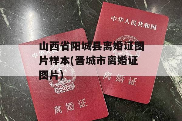 山西省阳城县离婚证图片样本(晋城市离婚证图片)