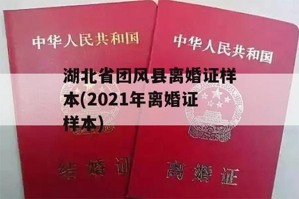 湖北省团风县离婚证样本(2021年离婚证样本)