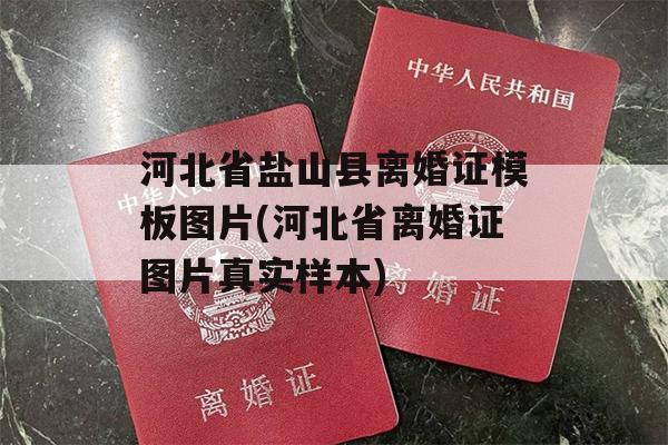 河北省盐山县离婚证模板图片(河北省离婚证图片真实样本)