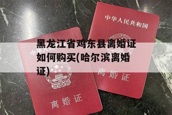 黑龙江省鸡东县离婚证如何购买(哈尔滨离婚证)