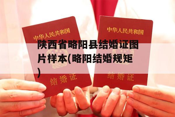 陕西省略阳县结婚证图片样本(略阳结婚规矩)