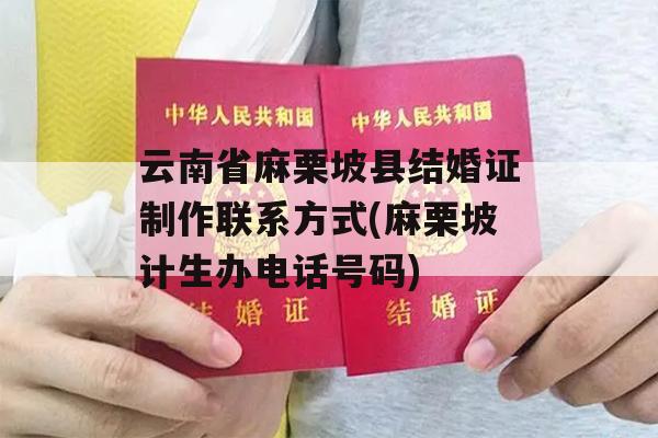 云南省麻栗坡县结婚证制作联系方式(麻栗坡计生办电话号码)
