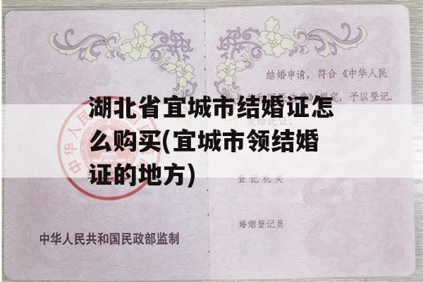 湖北省宜城市结婚证怎么购买(宜城市领结婚证的地方)