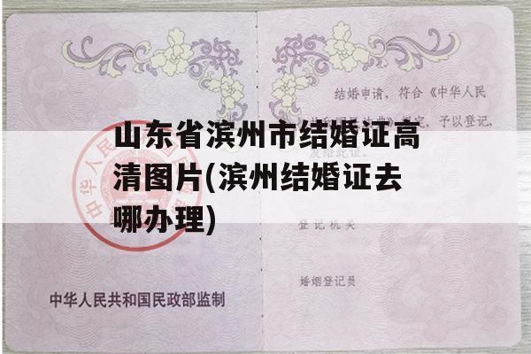 山东省滨州市结婚证高清图片(滨州结婚证去哪办理)