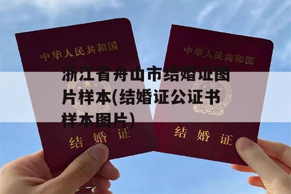 浙江省舟山市结婚证图片样本(结婚证公证书样本图片)