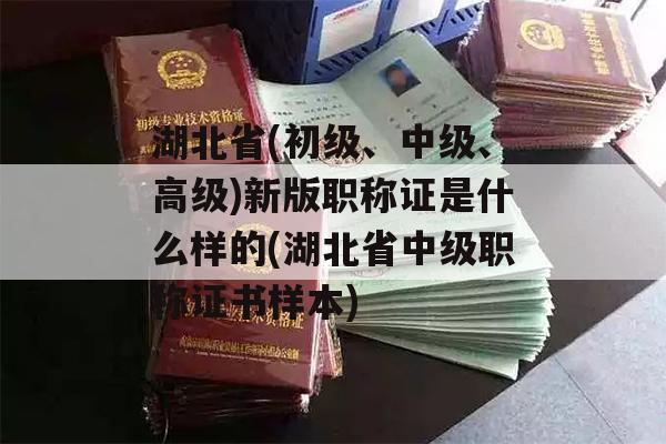 湖北省(初级、中级、高级)新版职称证是什么样的(湖北省中级职称证书样本)