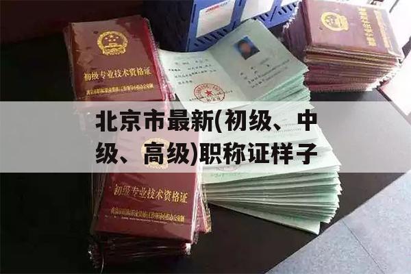 北京市最新(初级、中级、高级)职称证样子