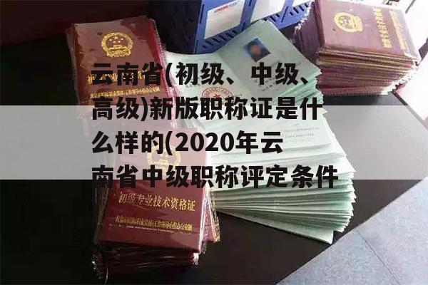 云南省(初级、中级、高级)新版职称证是什么样的(2020年云南省中级职称评定条件)